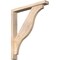 Ekena Millwork Funston Block Smooth Bracket w/ Offset Brace, Douglas Fir, 3 1/2"W x 24"D x 28"H BKT0402X24X28FST05SDF - alternate 1